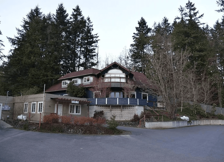 Home exterior with Olympic Mountain views